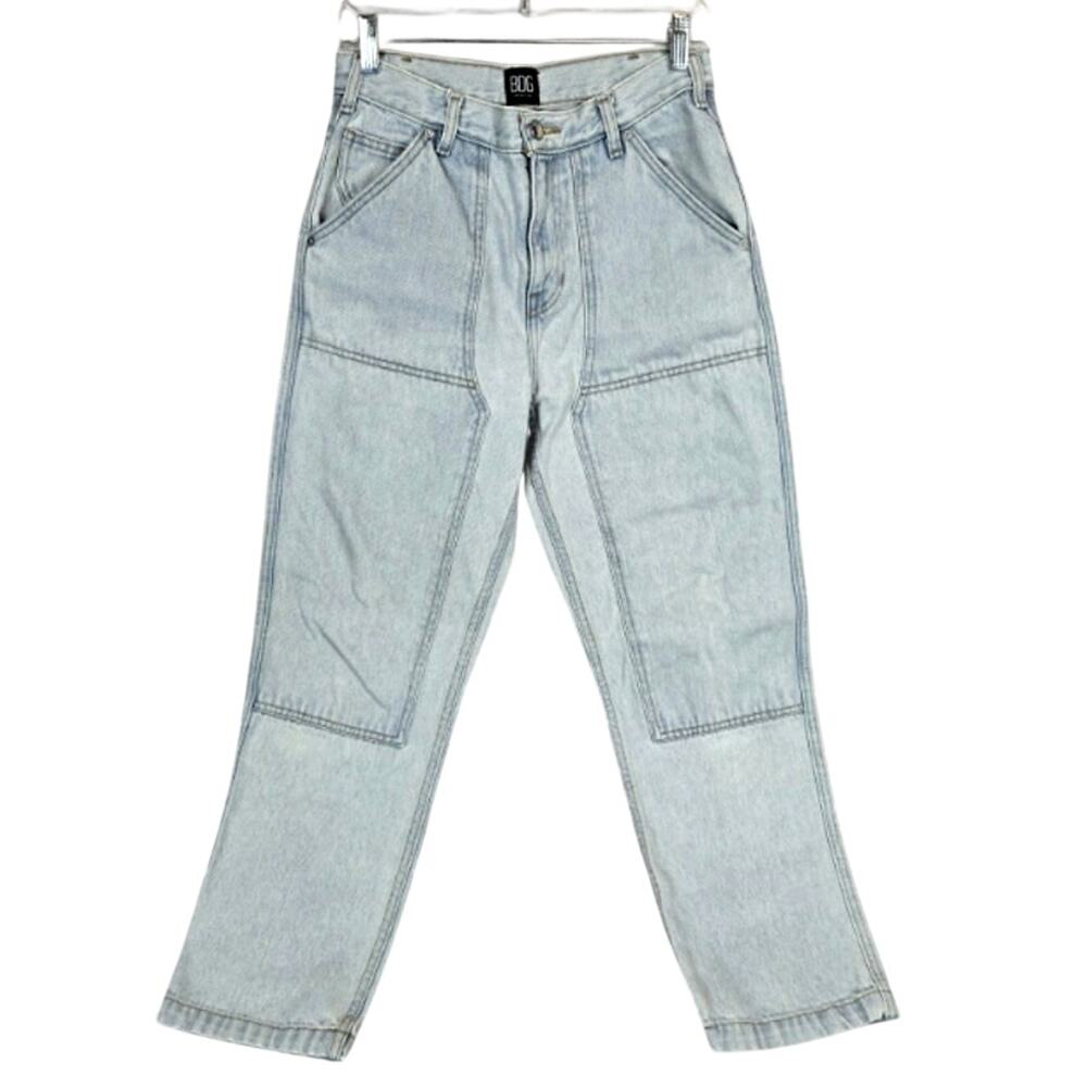 Urban Outfitters BDG Double Knee Jeans 29x28 Light Rinse Slant Pockets Skater